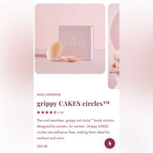 CAKES Body Non-Adhesive Nipple Covers - Honey - OG (B-DD)